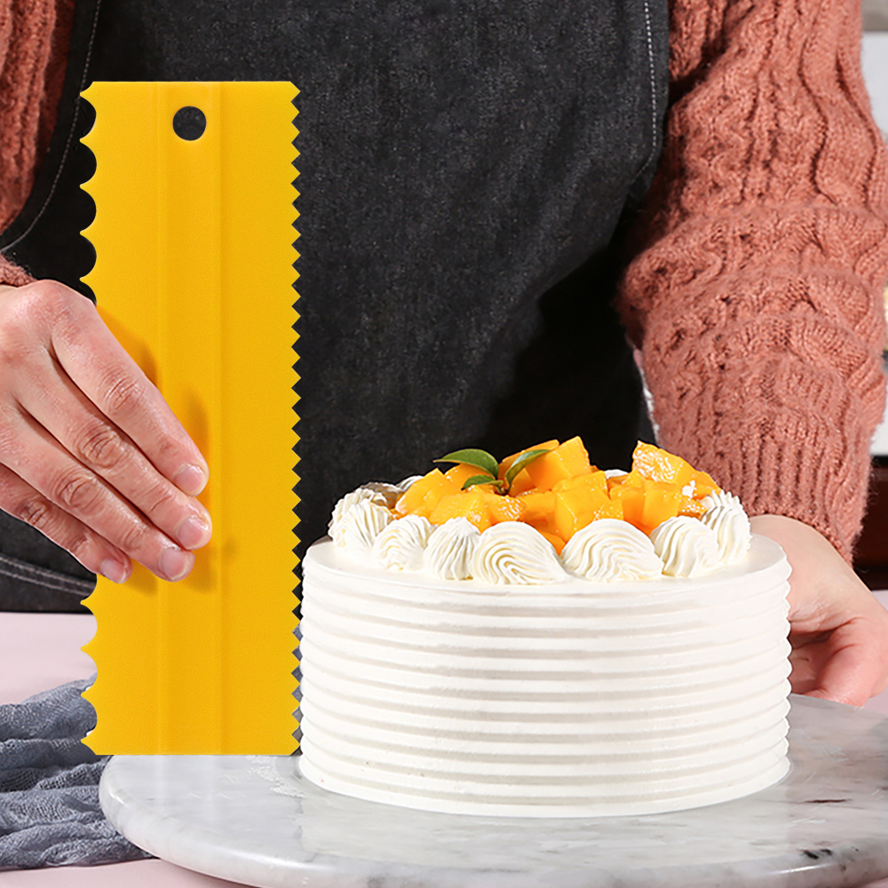 Fondant Smoother Set - Jaswehome 4Pcs Plastic Cake Decorating Comb