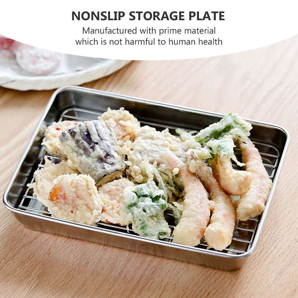 2Sets Stainless Steel Storage  - Kitchen Baking Tray Rack 评论和价格