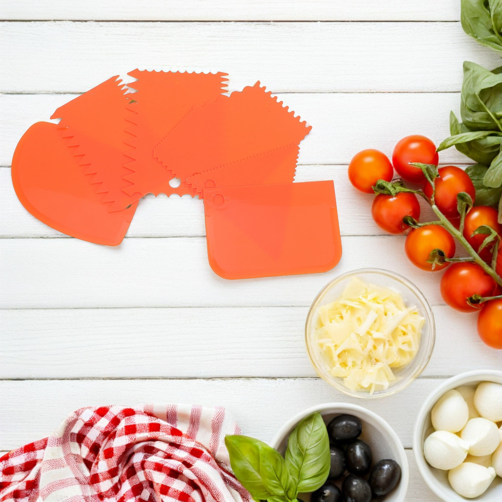 6Pcs Cake Scraper Set Smooth S - Fondant Smoother Set 评论和价格