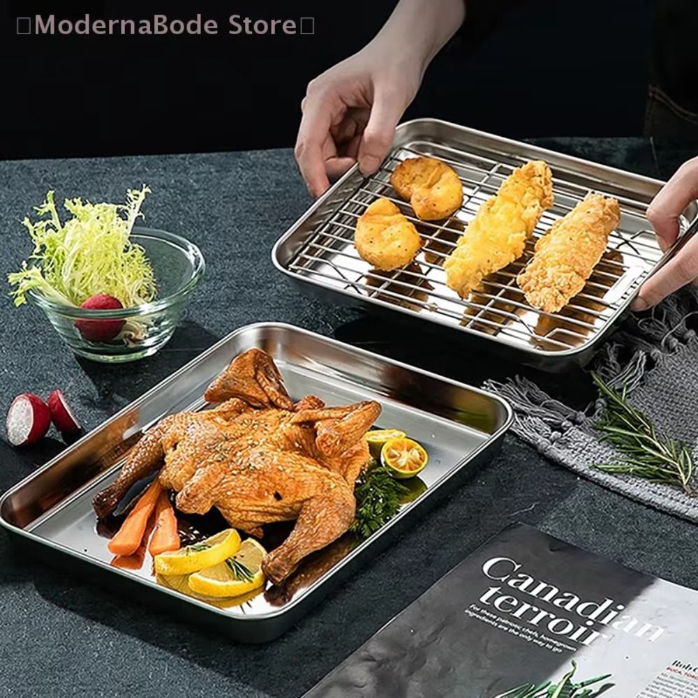 Portable Non-Stick Stainless S - Kitchen Baking Tray Rack 评论和价格