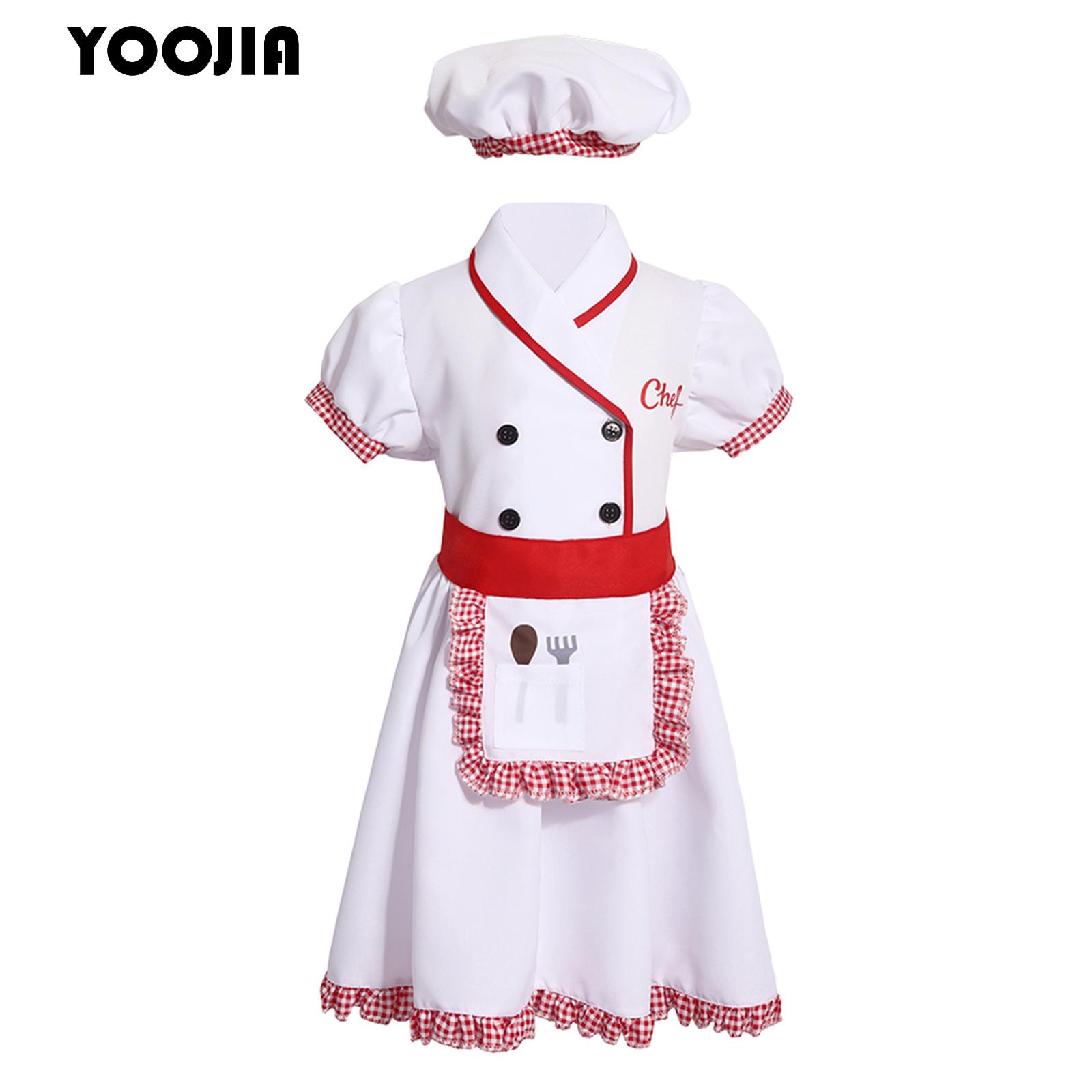 Boys Girl Chef Uniforms Apron  - Cooking Chef Xl 评论和价格