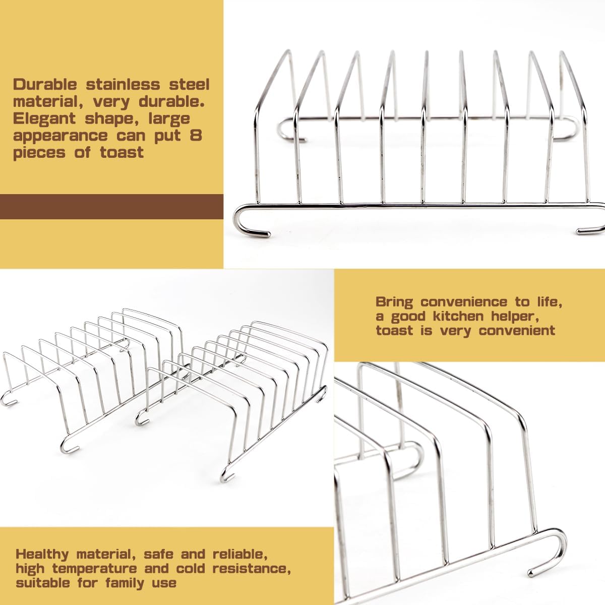 1Pcs Stainless Steel Toast Bre - Kitchen Baking Tray Rack 评论和价格