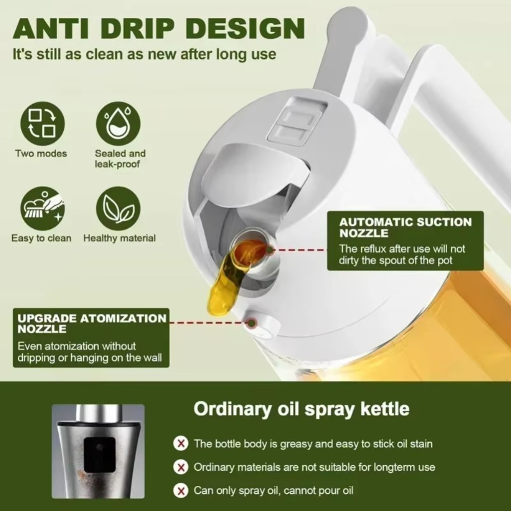2in1 470ml Plastic Spray Oil S - Baking In Kitchen 评论和价格